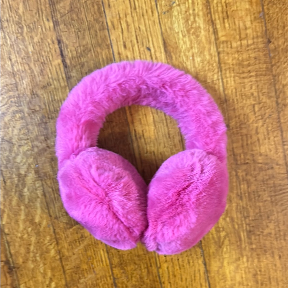 Pink Fuzzy Earmuffs